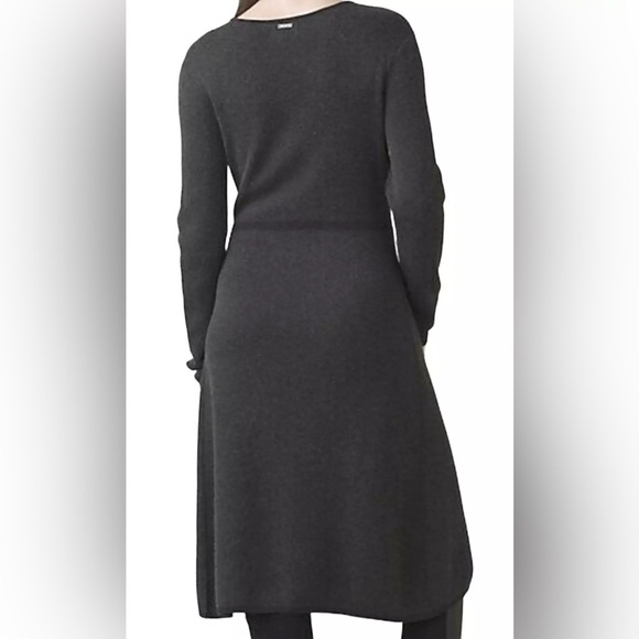 Prana | Charcoal Gray Cascadence Sweater Dress Sz S 1969821 - Picture 2 of 13